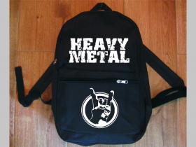 Heavy Metal jednoduchý ľahký ruksak, rozmery pri plnom obsahu cca: 40x27x10cm materiál 100%polyester